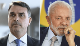Flávio Bolsonaro aparece com 48,1% e supera Lula, que tem 43,7%